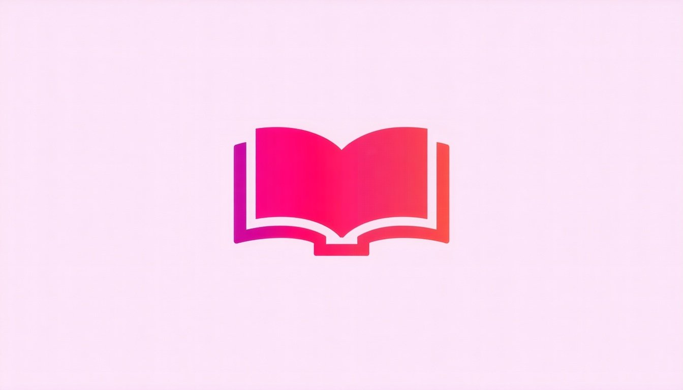 The icon features a sleek design embodying a stylized representation of a knowledge hub with a subtle texture that gives it depth The vibrant shade of ff3a5c a bold pinkishred dominates the icon drawing attention and conveying a sense of urgency and