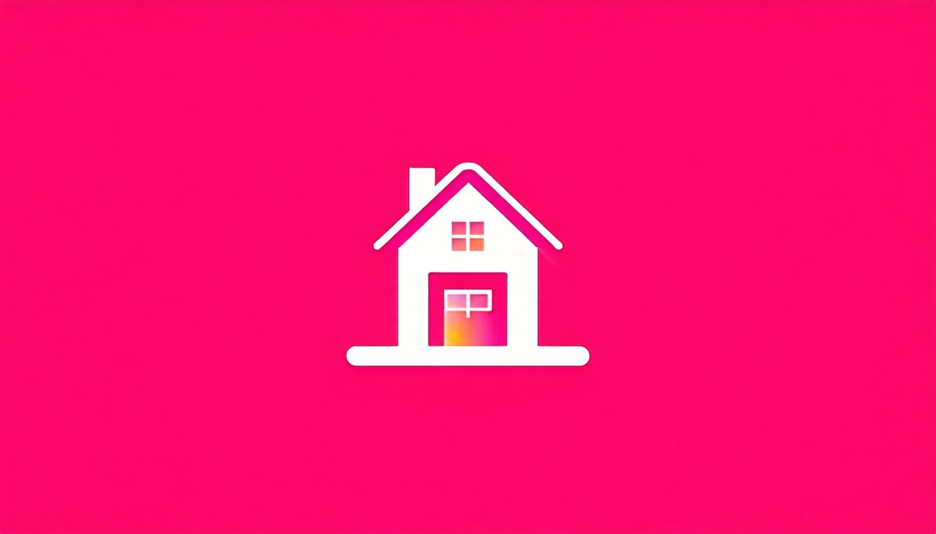 The icon features a sleek design embodying a stylized representation of market rental trends data with a subtle texture that gives it depth The vibrant shade of ff3a5c a bold pinkishred dominates the icon drawing attention and conveying a sense of ur